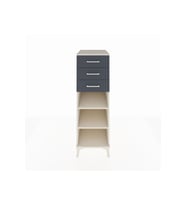 Kronos Dolap 2 Raflı 3 Çekmeceli 44x59x134 Aytaşı-Antrasit