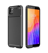 Huawei Y5P Kılıf Esnek Soft Karbon Tasarım Legion Serisi (Siyah)