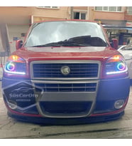 Fiat Doblo D2 2005-2010 Uyumlu Üniversal V2 Laguna Lip Esnek Ön Lip 2 Parça Tampon Altı Karlık Ön Ek