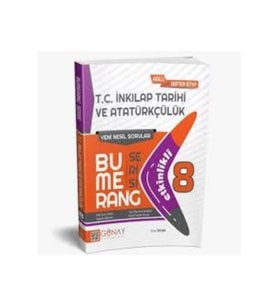 Günay Yayıncılık Günay Yayınları Bumerang 8. Sınıf T.c Inkilap Tarihi Ve Atatürkçülük (Çok Renkli)