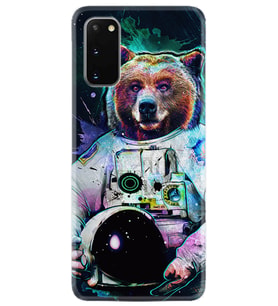 Samsung A02S A03S A10 A12 A13 A21S A22 Kılıf Desenli Silikon Astronot Panda 1755