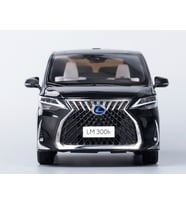 Kutulu Koleksiyon 1 / 24 Ölçek Toyota Lexus LM300h Minivan Siyah Metal Araba