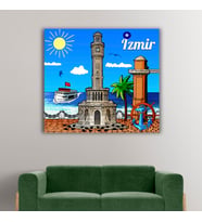 İzmir Tasarımlı Kanvas Tablo
