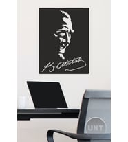 UNT Mustafa Kemal Atatürk Dekoratif Tablo, Duvar Dekoru 48x37 cm