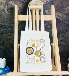 Tarot Ay Ve Güneş Tasarımlı Bez Çanta