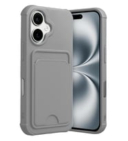 Newface Apple iPhone 17 Kelvin Kartvizitli Silikon - Gri