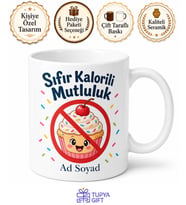 Diyette Olup Tatlı Krizine Girenlere Sıfır Kalorili Mutluluk Kupa Bardak Hediye