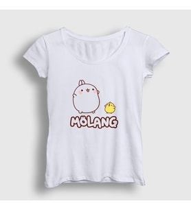 Presmono Kadın Beyaz Friend Mölang Piu Piu Molang T-Shirt 464852tt