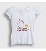Presmono Kadın Beyaz Friend Mölang Piu Piu Molang T-Shirt 464852tt