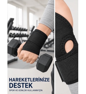 El Bilekliği Başparmak Destekli Ayarlanabilir Bilek Sargısı Sporcu Bilek Bandajı Ayarlanabilir El Bilek Bandajı Başparmak Geçişli Bilek Desteği Günlük ve Spor Kull