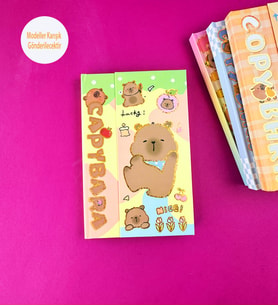 Capybara Mıknatıs Kapaklı Defter