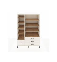 Kronos Dolap 9 Raflı 4 Çekmeceli  132x59x195 Aytaşı-Çam/Aytaşı