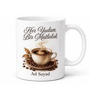Kahve Sever İçin Fotoğraflı ve İsimli Baskılı Kupa Bardak Kahve Keyfi Hediyesi
