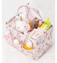 Baby Kullanımı Kolay Desenli Taşınabilir Bakım Çantası (pembe)