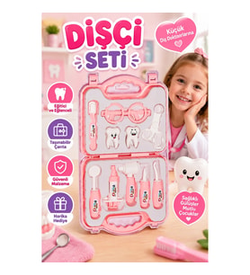 ERN-2039 HEROES TOYS ÇANTALI KIZ DİŞÇİ SETİ