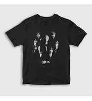 Presmono Unisex Çocuk Siyah Band Bts T-Shirt 21794tt