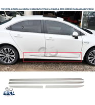 Toyota Corolla Krom Yan Kapı Çıtası 4 Parça 2019 ve Sonrası