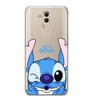 Huawei Mate 20 Lite Uyumlu We Love Stitch Desenli Şeffaf Telefon Kılıfı