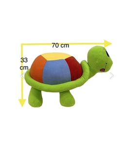 Renkli Tosbik Sevimli Dev Boy Kaplumbağa Peluş 70 Cm (Karışık)