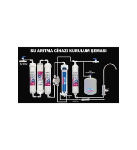 Su Arıtma Cihazı Yapım Seti (su Arıtma Cihazını Kendin Yap !!) (Beyaz)