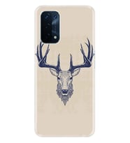 Kılıfland Oppo A74 Kılıf Silikon Resimli Kapak Old Deer Stok 1107