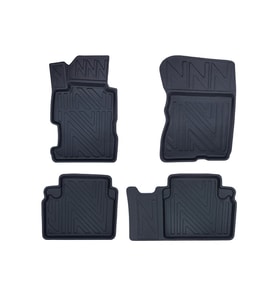 Honda Civic Sedan 2006-2012 ile Uyumlu Carbon Desenli Ultra Premium Havuzlu Oto Paspas (Çok Renkli)