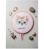 KEDİ KATLANABİLİR KORE TİPİ YUVARLAK YELPAZE