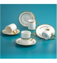 Jumbo Luces Gold 4 Kişilik Kahve Fincan Takımı