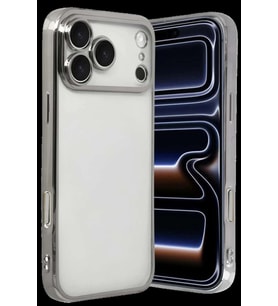 iPhone 17 Pro Razer Lensli Silikon - Gümüş