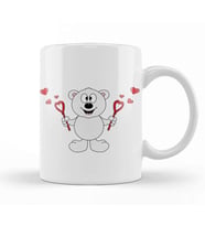 We Bare Bears Ice Bear Aşk Kupa Bardak Porselen