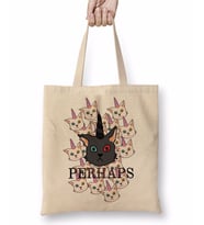 Unicorn Cat Kedi Bez Çanta Uzun Saplı