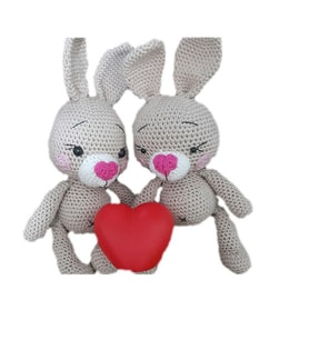 Miniş Tavşan Amigurumi Organik Oyuncak