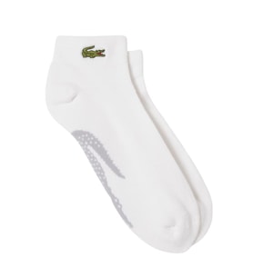 Lacoste Short Cotton Sport Socks Örme Logo Havlu içli Tekli Patik Çorap Erkek Beyaz