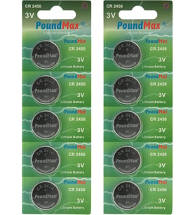 Lexroo 10 x 2450 CR2450 DL2450 3V Lityum Madeni Para Pilleri
