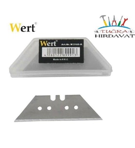 WERT 2165-R Cam Kazıyıcı Halı Maket Bıçağı Yedeği 10 lu paket