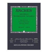 Arches Suluboya Defteri Cold Press Natural White 300 gr A5 12 Sayfa 