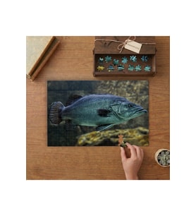 Balık- Denizaltı Canlıları Tasarımı 240 parça Ahşap Puzzle Ahşap Kutuda MP00055