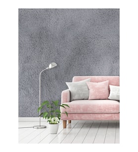 Dreamwall 3D Peluş Desenli Silinebilir Tekstil Duvar Kağıdı (Gri)