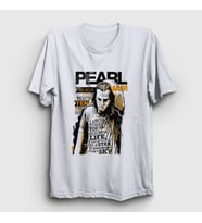 Presmono Unisex Beyaz Star Pearl Jam T-Shirt 74327tt
