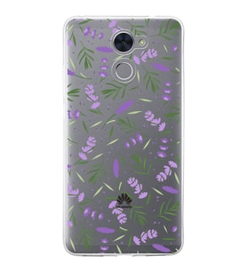 PrintiFy Huawei Y7 Prime ile Uyumlu 1mm Slim Fit Water Color 3 Baskılı Şeffaf  Kılıf