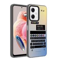 Xiaomi Redmi Note 12 4G Kılıf Desenli Zore Dragon Sert Kılıf Klavye