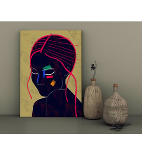 BK Home Color Of Woman Tasarımlı Kanvas Tablo-4