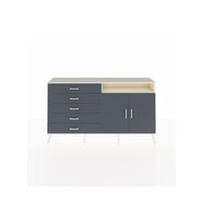 Arges Konsol 2 Raflı 5 Çekmeceli 2 Kapaklı 176x30x99 Aytaşı-Antrasit