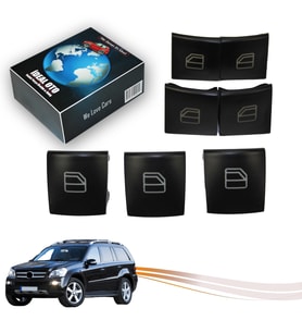 Mercedes GL X164 (2006-2012) X166 (12-19) İçin Sağ Sol Kapı Cam Düğme Seti