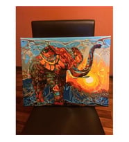 Fil Sayılarla Boyama Seti  40x 50 cm (Tuvale Gerili)