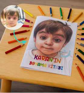 BK Gift Kişileştirilmiş Fotoğraflı Boyama Kitabı, Anılarla Dolu Boyama Kitabı, Doğum Günü Hediyesi