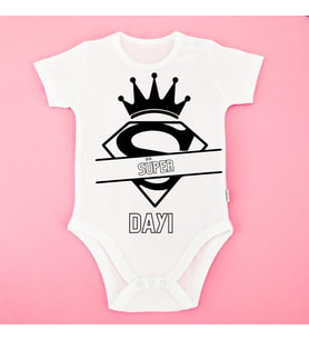 Kişiye Özel Süper Aile Bebek Body – Anne Baba Dede Teyze Amca Hala Dayı