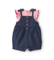 Carter's Kız Bebek Salopet Set 1u563510 Mavi