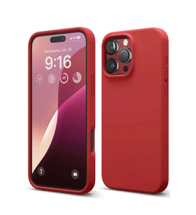 iPhone 16 Pro Max Kılıf First Silikon - Kırmızı