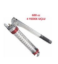 Cmc Havalı Gres Pompası Şeffaf El Tipi 600 cc 4 Yedek Uçlu